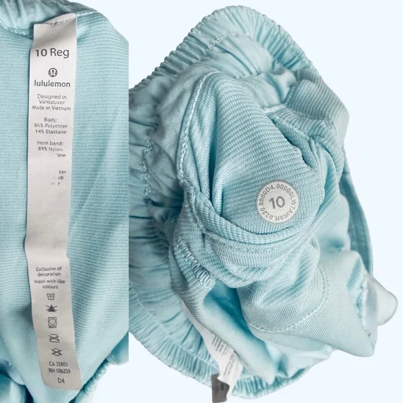 Lululemon Hotty Hot Low-Rise Lined Short 2.5" in Blue Chill Women’s size 10 - Picture 10 of 11